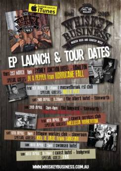 Whiskey Business on stage - Tamworth