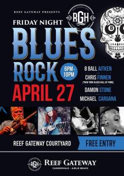 Friday Night Blues Rock at The Reef Gateway Hotel, April 27