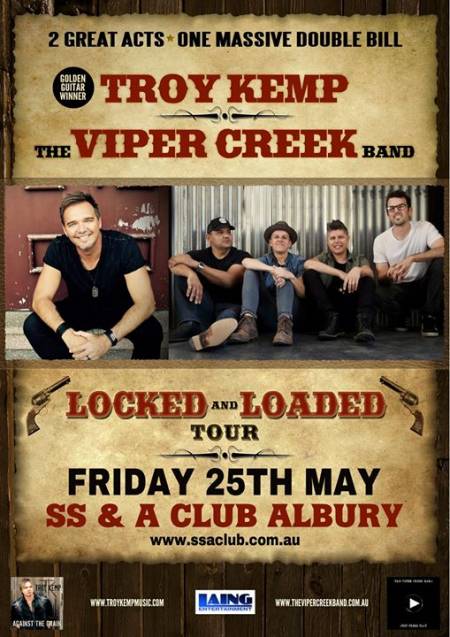 Troy Kemp + The Viper Creek Band LIVE in Albury