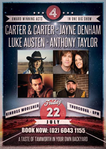 Taste Of Tamworth Tour 2016 featuring Carter & Carter, Jayne Denham, Luke Austen & Anthony Taylor