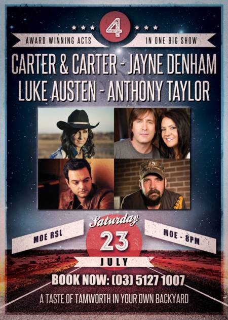 Taste Of Tamworth Tour 2016 featuring Carter & Carter, Jayne Denham, Luke Austen & Anthony Taylor